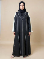Elegant Black Premium Abaya | Luxury Modest Wear | Custom Tailoring