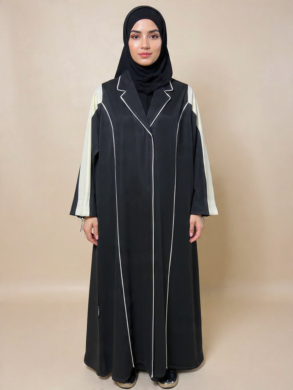 Elegant Black Premium Abaya | Luxury Modest Wear | Custom Tailoring