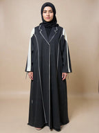 Elegant Black Premium Abaya | Luxury Modest Wear | Custom Tailoring