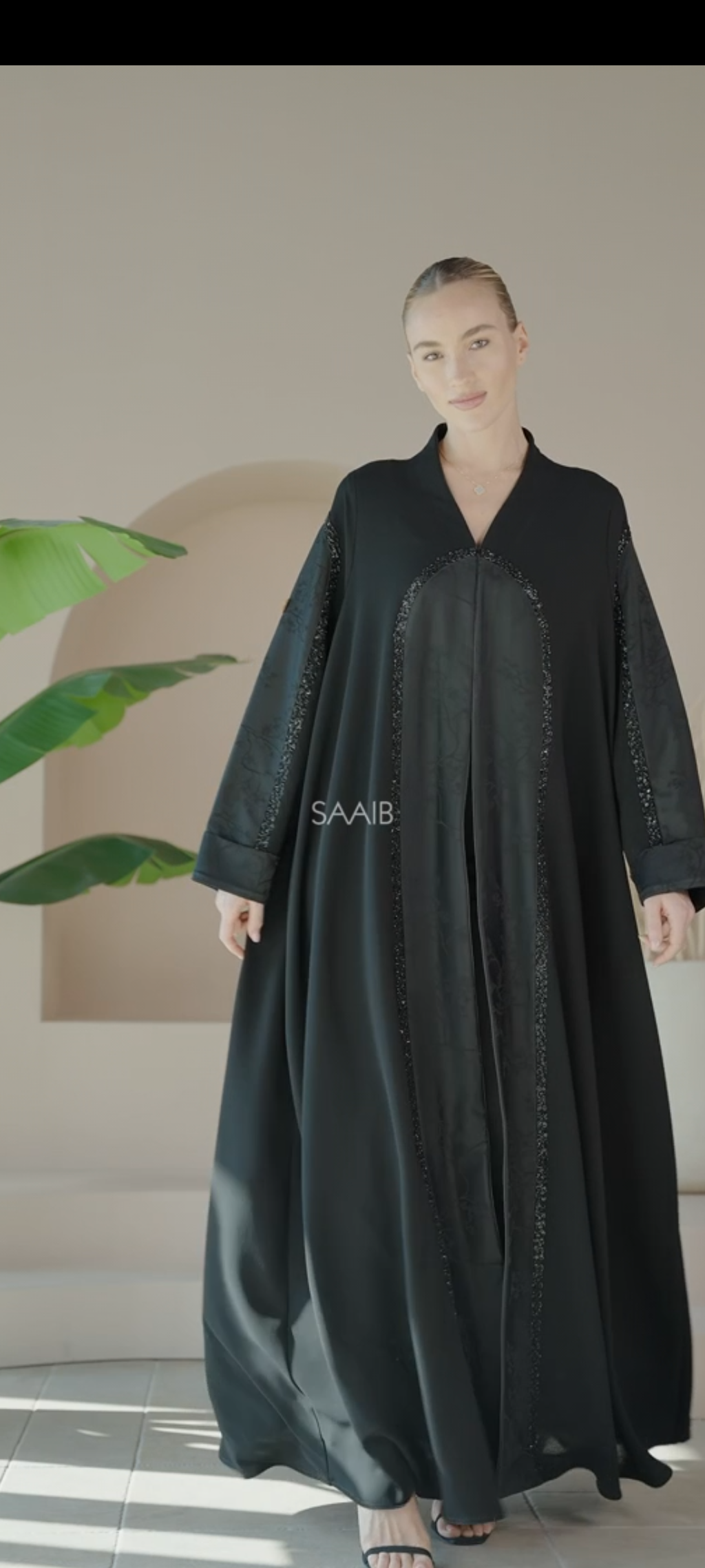 Elegant Black Premium Abaya | Luxury Modest Wear | Custom Tailoring
